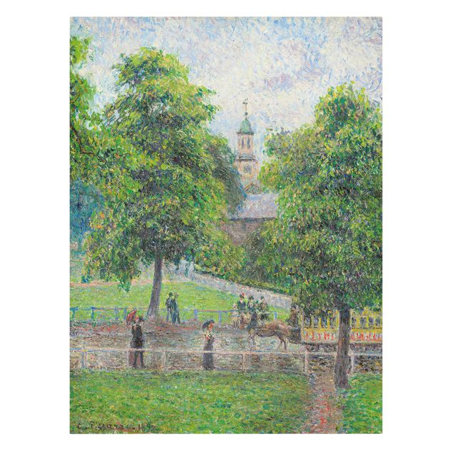 Kunst stilarter post impressionisme Camille Pissarro - Saint Anne's Church, Kew, London