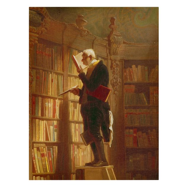Billeder kunsttryk Carl Spitzweg - The Bookworm (Detail)