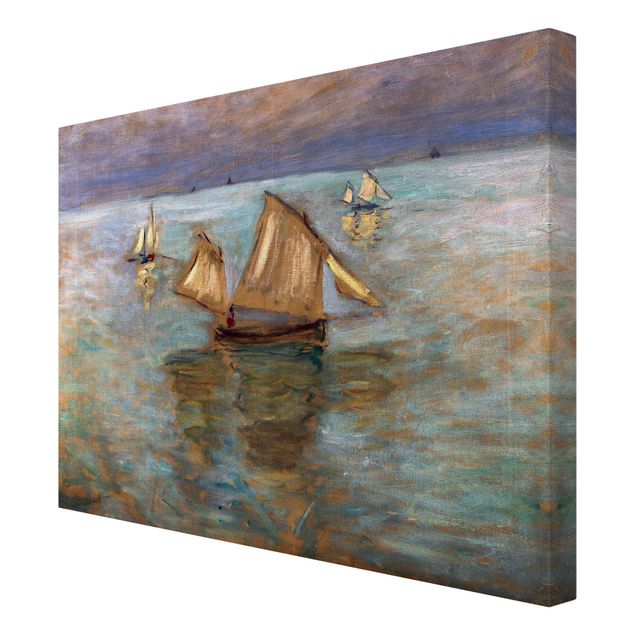 Billeder strande Claude Monet - Fishing Boats Near Pourville