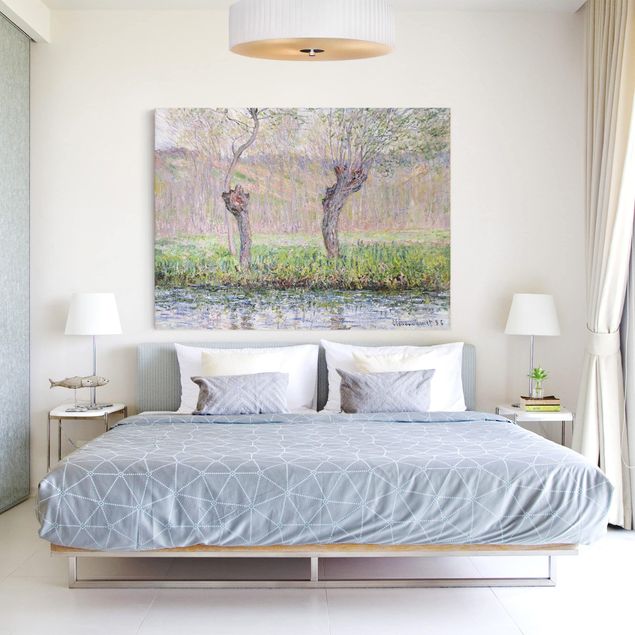 Kunst stilarter impressionisme Claude Monet - Willow Trees Spring