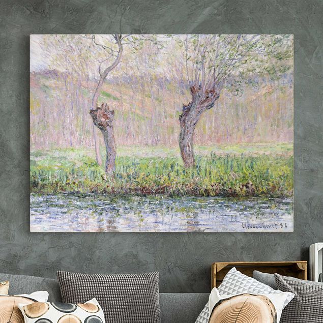 køkken dekorationer Claude Monet - Willow Trees Spring