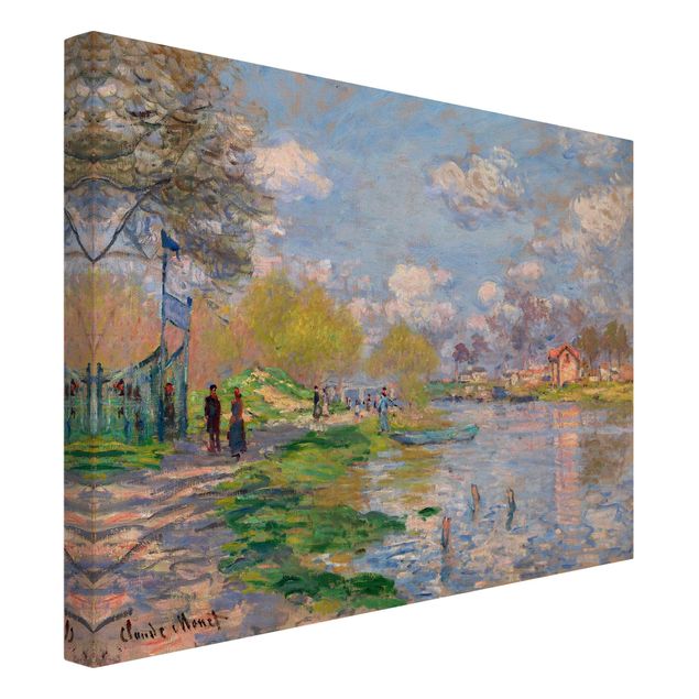 Billeder landskaber Claude Monet - Spring On The Seine