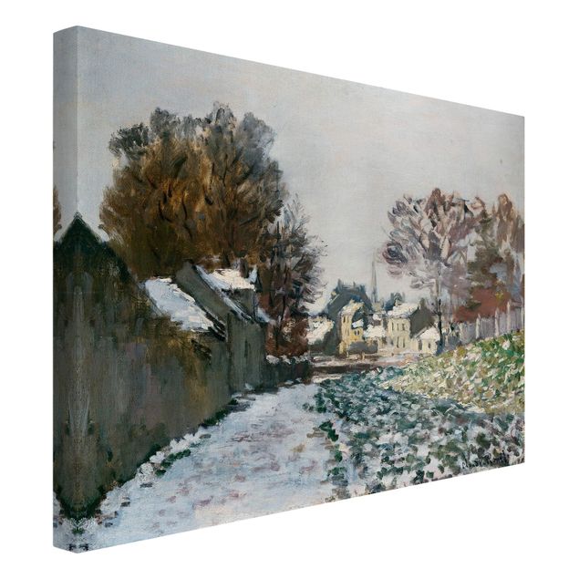 Billeder landskaber Claude Monet - Snow At Argenteuil