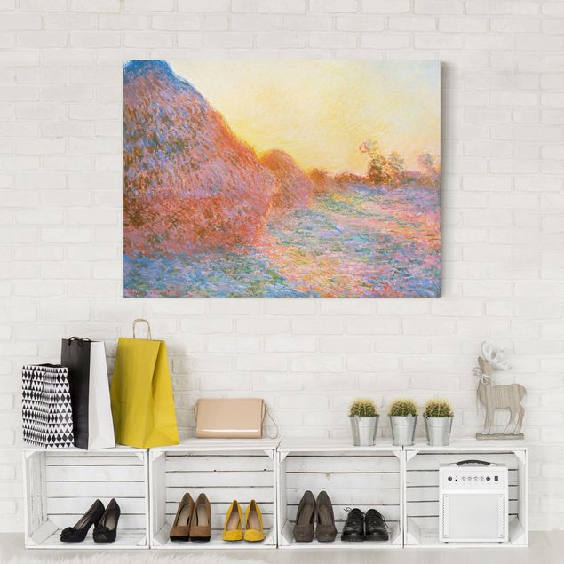 Kunst stilarter impressionisme Claude Monet - Haystack In Sunlight