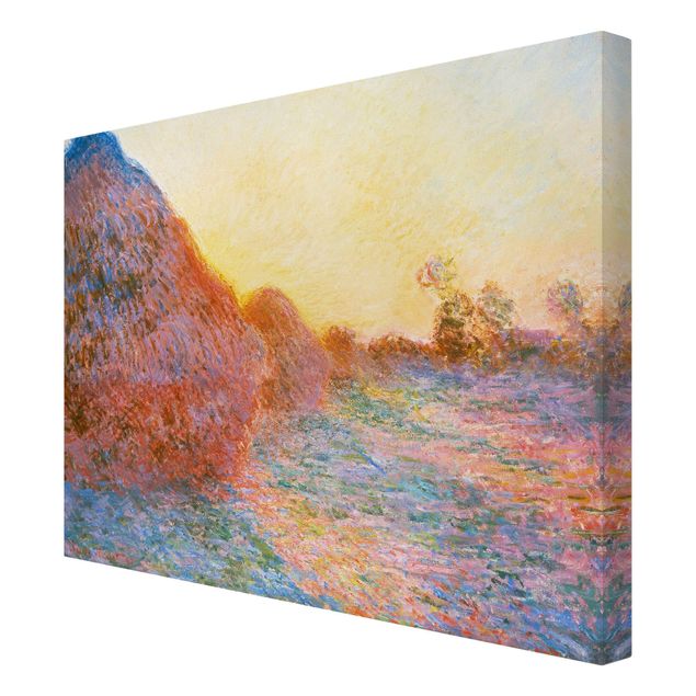 Billeder på lærred kunsttryk Claude Monet - Haystack In Sunlight
