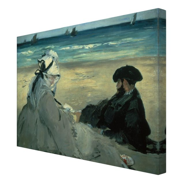 Billeder strande Edouard Manet - On The Beach