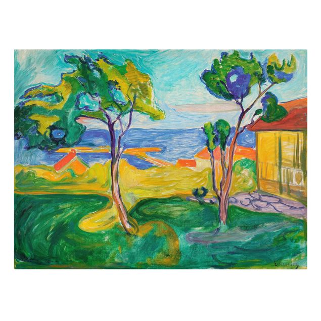 Billeder landskaber Edvard Munch - The Garden In Åsgårdstrand