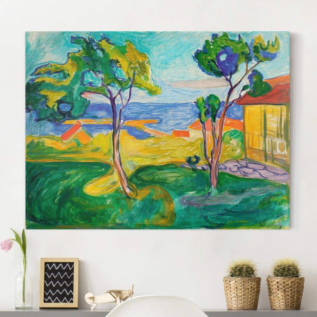 Kunst stilarter ekspressionisme Edvard Munch - The Garden In Åsgårdstrand