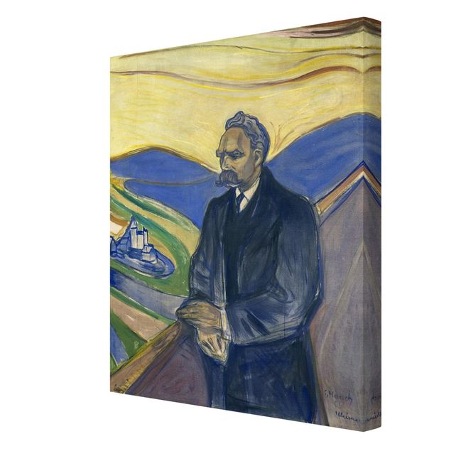 Billeder kunsttryk Edvard Munch - Portrait of Friedrich Nietzsche