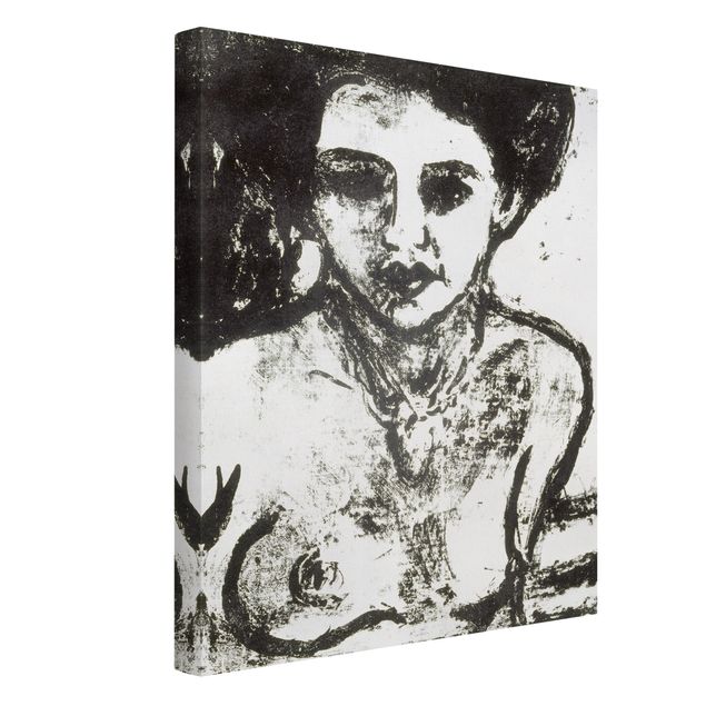 Billeder på lærred kunsttryk Ernst Ludwig Kirchner - Artist's Child