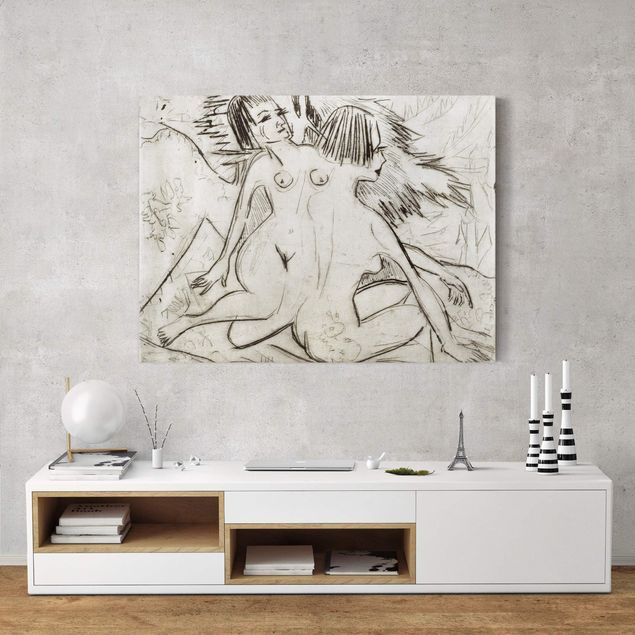Kunst stilarter Ernst Ludwig Kirchner - Two Young Nudes