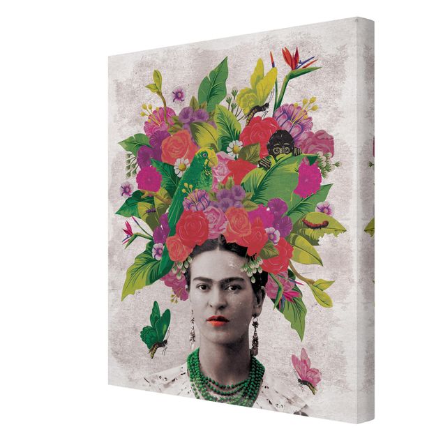 Billeder Frida Kahlo Frida Kahlo - Flower Portrait