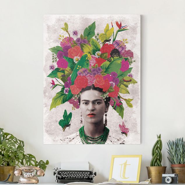 køkken dekorationer Frida Kahlo - Flower Portrait