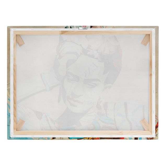 Billeder på lærred Frida Kahlo - Collage No.1