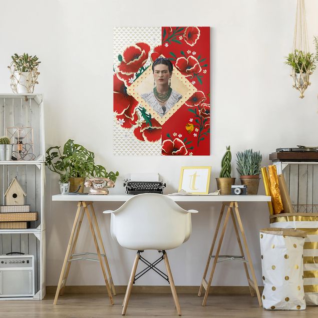 køkken dekorationer Frida Kahlo - Poppies