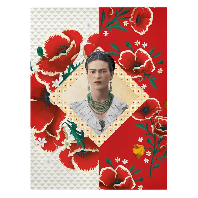 Billeder kunsttryk Frida Kahlo - Poppies