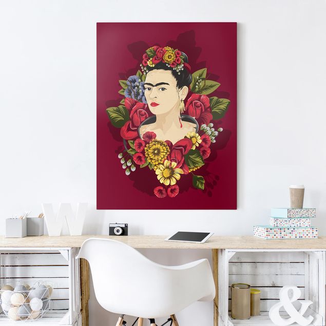 Billeder på lærred roser Frida Kahlo - Roses