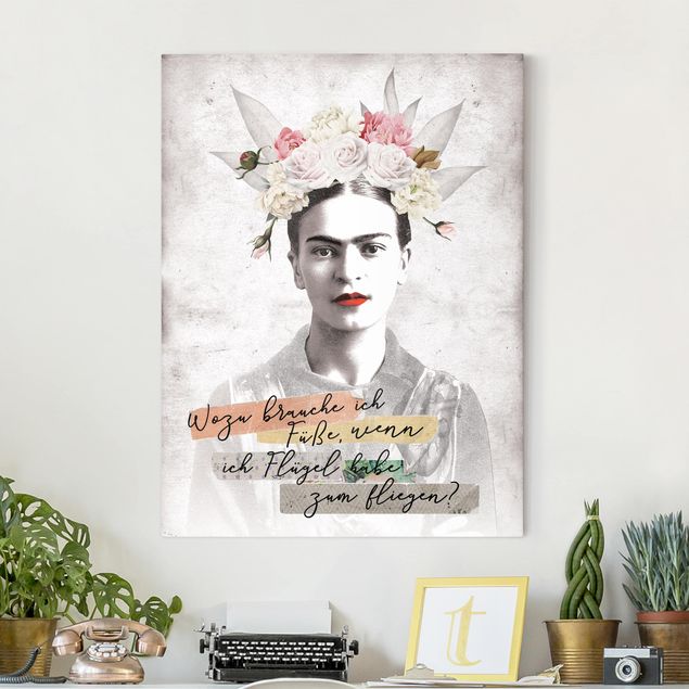 køkken dekorationer Frida Kahlo - A quote