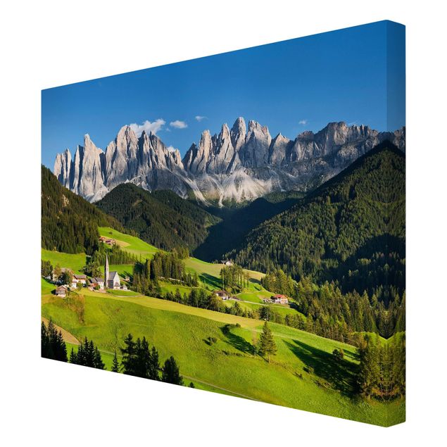 Billeder på lærred landskaber Odle In South Tyrol