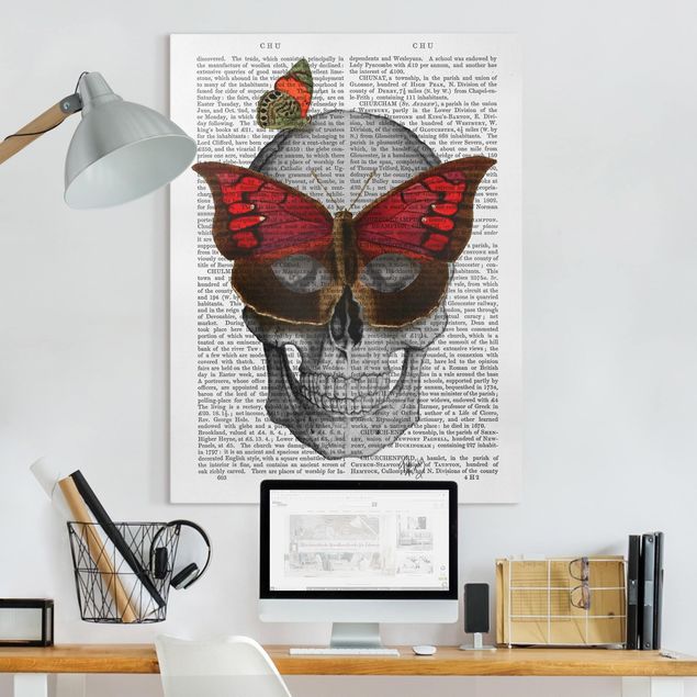 køkken dekorationer Scary Reading - Butterfly Mask