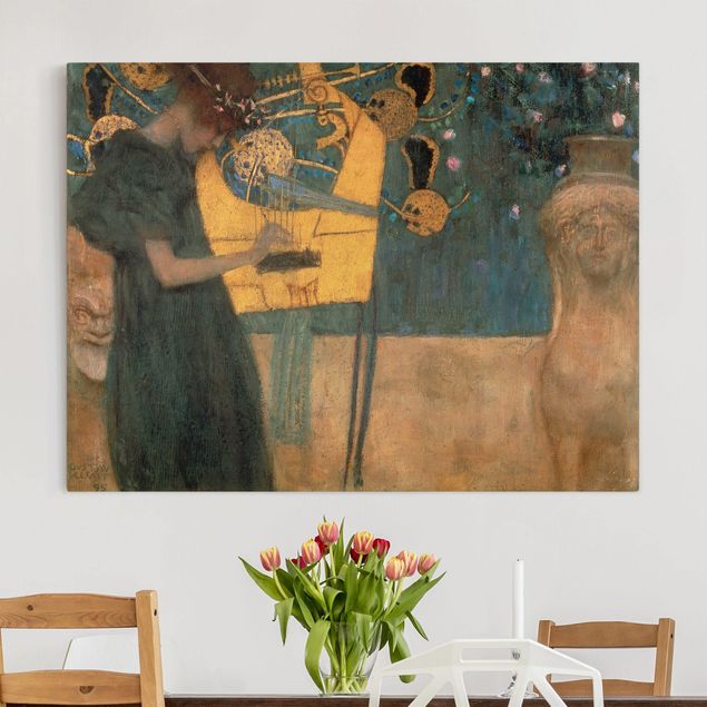 Kunst stilarter art deco Gustav Klimt - Music