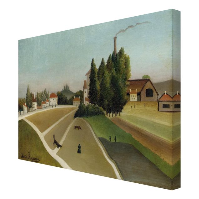 Billeder moderne Henri Rousseau - Landscape With Factory
