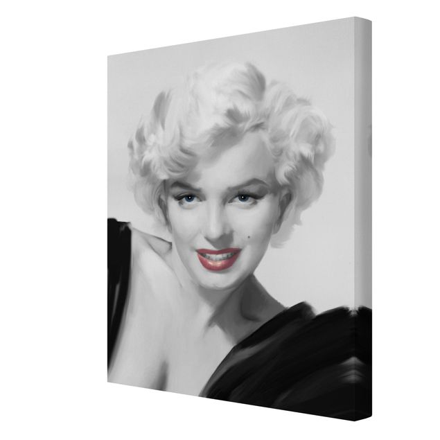 Billeder sort og hvid Marilyn On Sofa