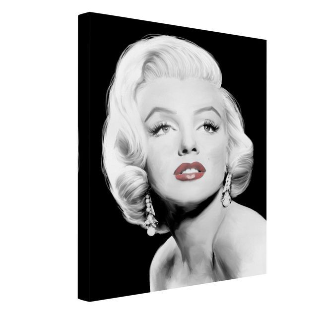 Billeder portræt Marilyn With Earrings