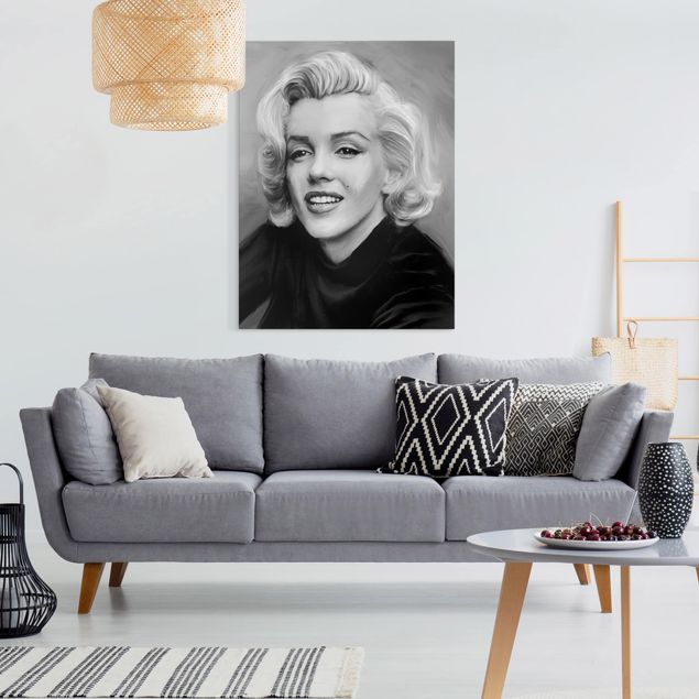 Billeder på lærred vintage Marilyn In Private