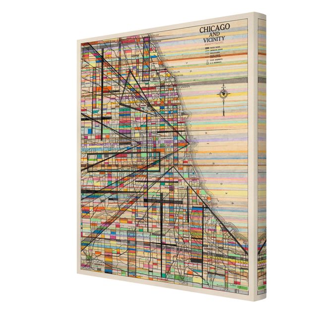 Billeder Modern Map Of Chicago