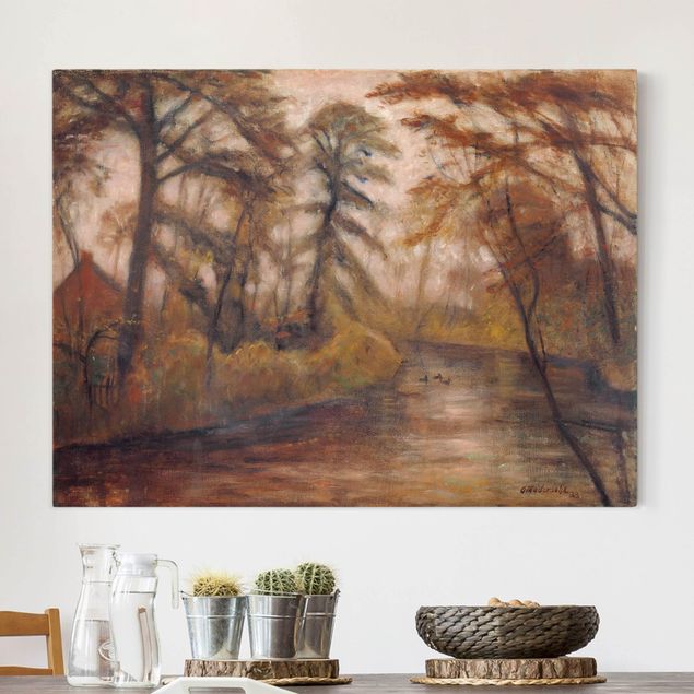 Kunst stilarter ekspressionisme Otto Modersohn - Dusk (Autumn At The Wümme)