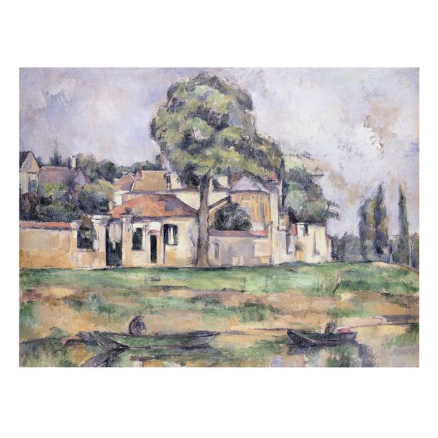 Billeder på lærred arkitektur og skyline Paul Cézanne - Banks Of The Marne