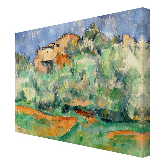 Billeder på lærred kunsttryk Paul Cézanne - House And Dovecote At Bellevue