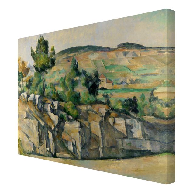 Billeder bjerge Paul Cézanne - Hillside In Provence