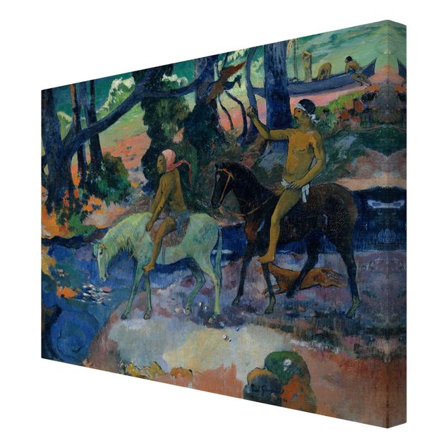 Billeder på lærred kunsttryk Paul Gauguin - Escape, The Ford