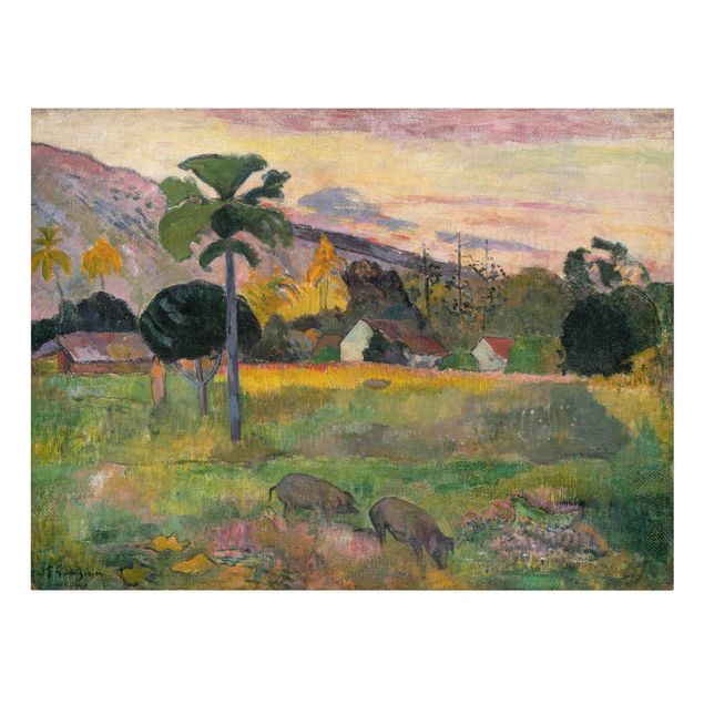 Billeder på lærred kunsttryk Paul Gauguin - Haere Mai (Come Here)