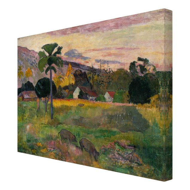 Billeder på lærred landskaber Paul Gauguin - Haere Mai (Come Here)