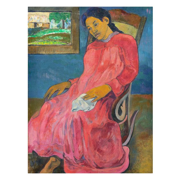 Billeder kunsttryk Paul Gauguin - Faaturuma (Melancholic)