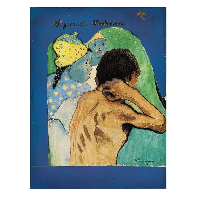 Billeder kunsttryk Paul Gauguin - Nègreries Martinique