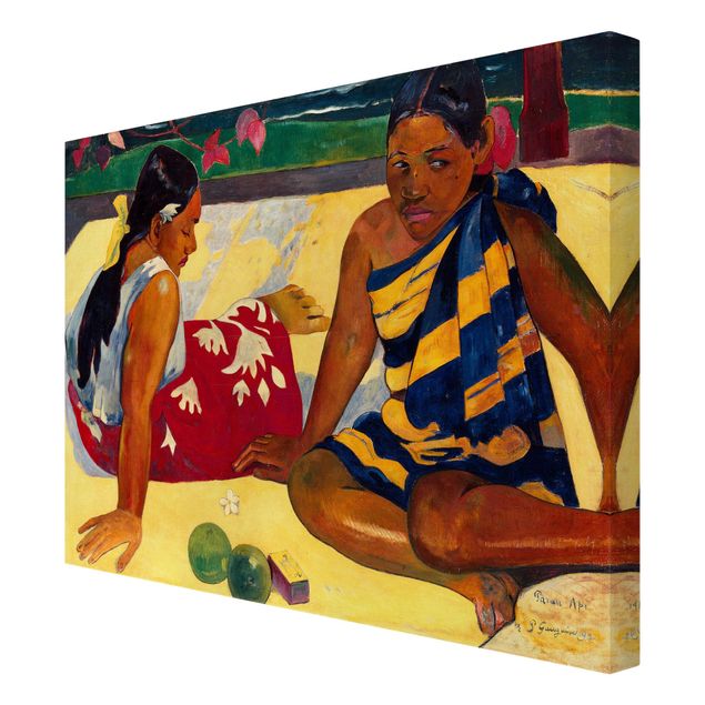 Billeder portræt Paul Gauguin - Parau Api (Two Women Of Tahiti)