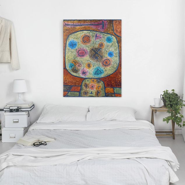Billeder på lærred kunsttryk Paul Klee - Flowers in Stone