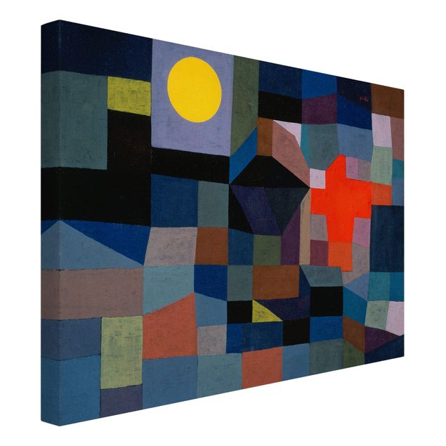 Billeder på lærred mønstre Paul Klee - Fire At Full Moon