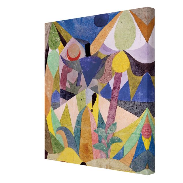 Billeder på lærred kunsttryk Paul Klee - Mild tropical Landscape