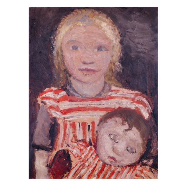 Billeder kunsttryk Paula Modersohn-Becker - Girl with Doll