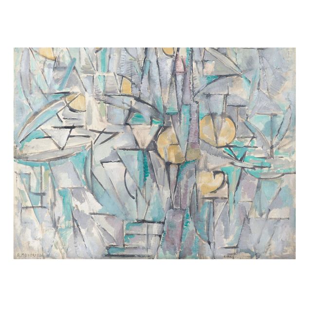 Billeder kunsttryk Piet Mondrian - Composition X