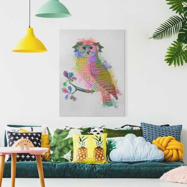 Billeder moderne Rainbow Splash Owl
