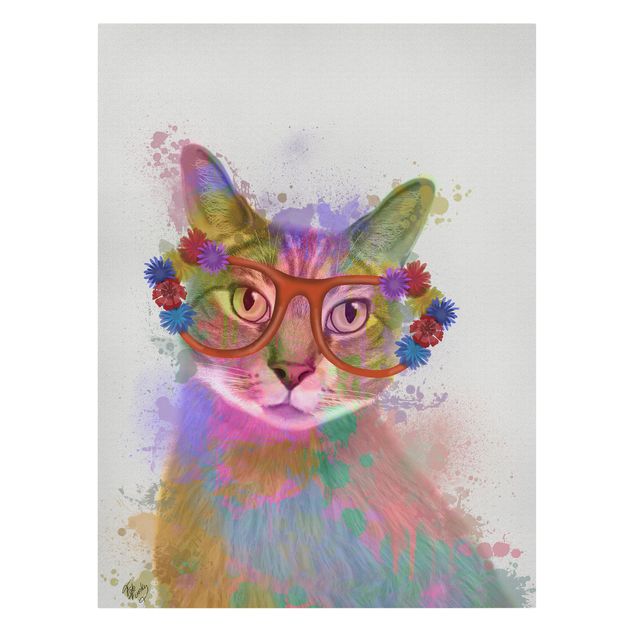 Billeder moderne Rainbow Splash Cat