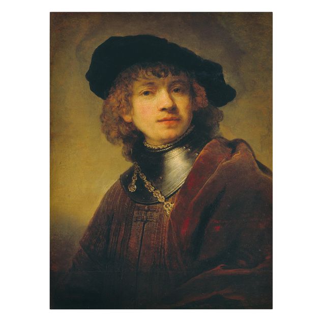 Billeder på lærred kunsttryk Rembrandt van Rijn - Self-Portrait