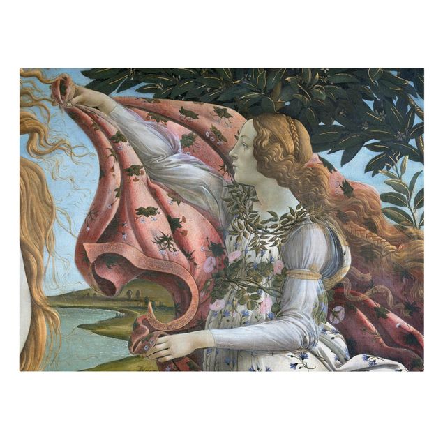 Billeder kunsttryk Sandro Botticelli - The Birth Of Venus. Detail: Flora