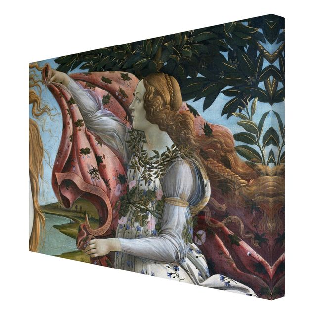 Billeder portræt Sandro Botticelli - The Birth Of Venus. Detail: Flora